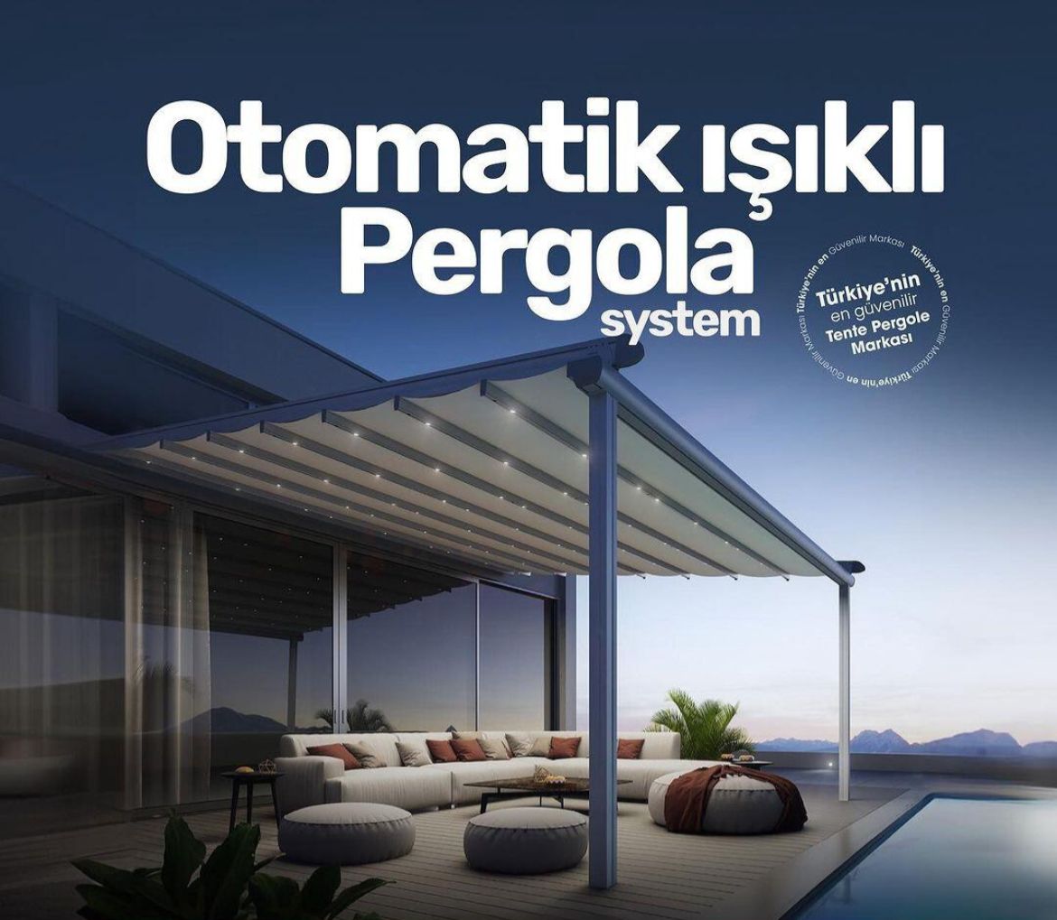 Işıklı Pergola Tente