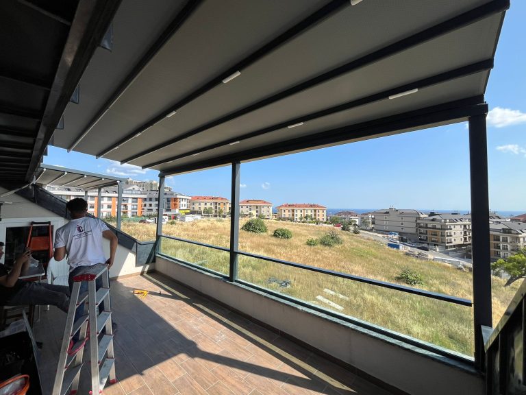 Motorlu Pergola Tente Kadıköy - Gerçek Montaj ve Uygulama