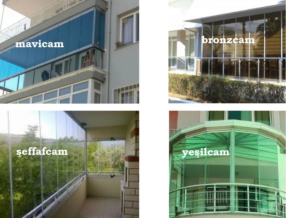 Cam balkon renk çeşitleri